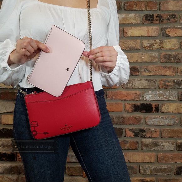 KATE SPADE STACI HEART POP PRINTED TRIPLE CROSSBODY 3 PIECE SET K6066 NWT $259 - Picture 5 of 6